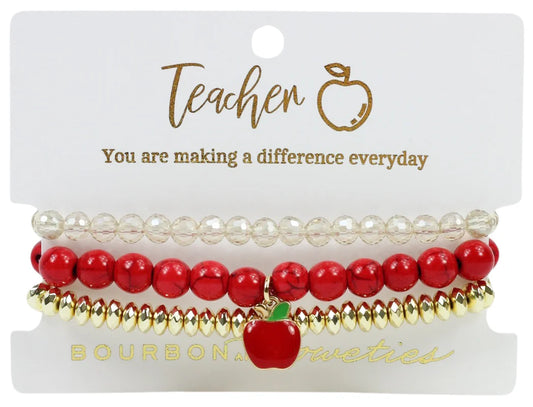 Teacher Stretchy Stack Bracelets