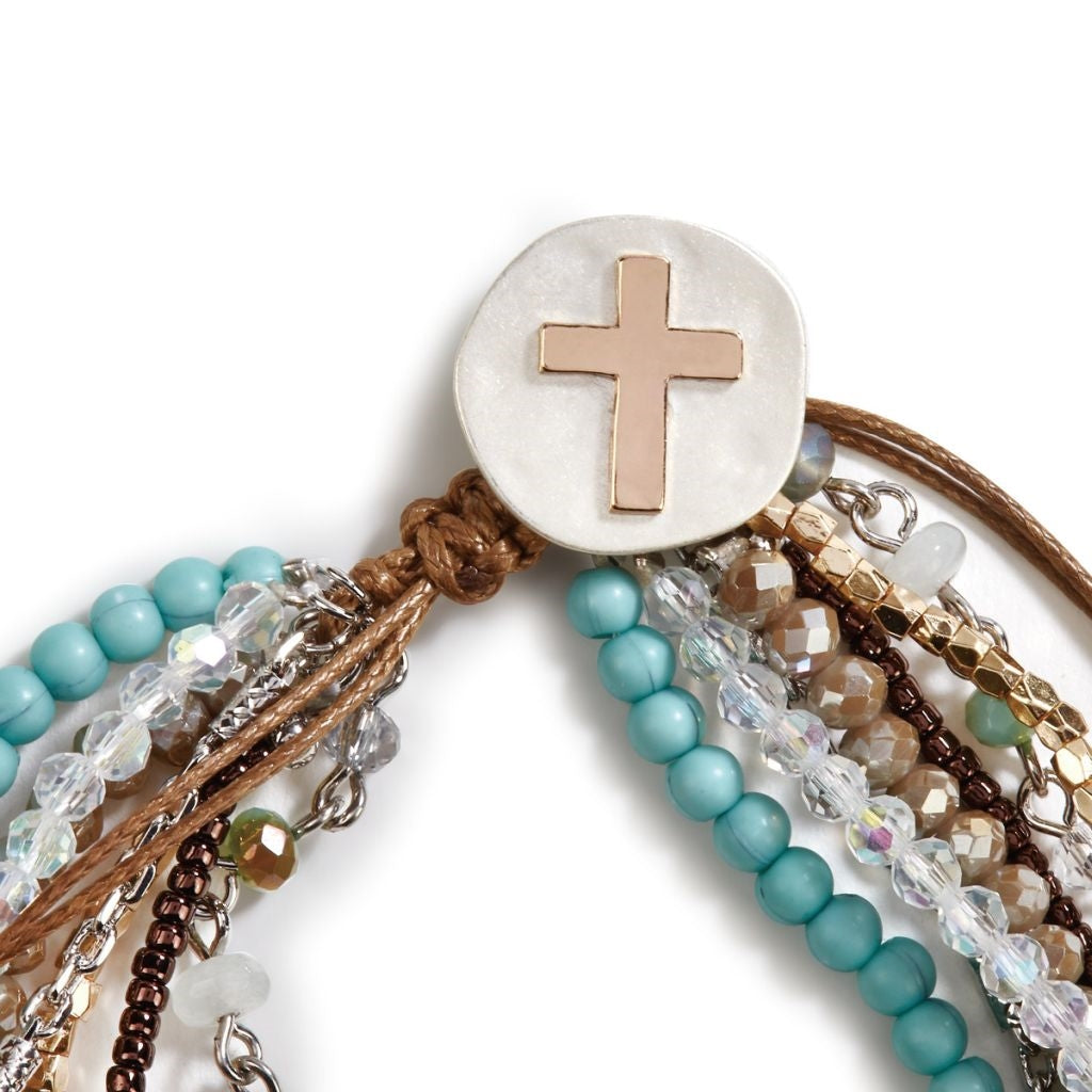 Your Journey Prayer Bracelet, Turquoise