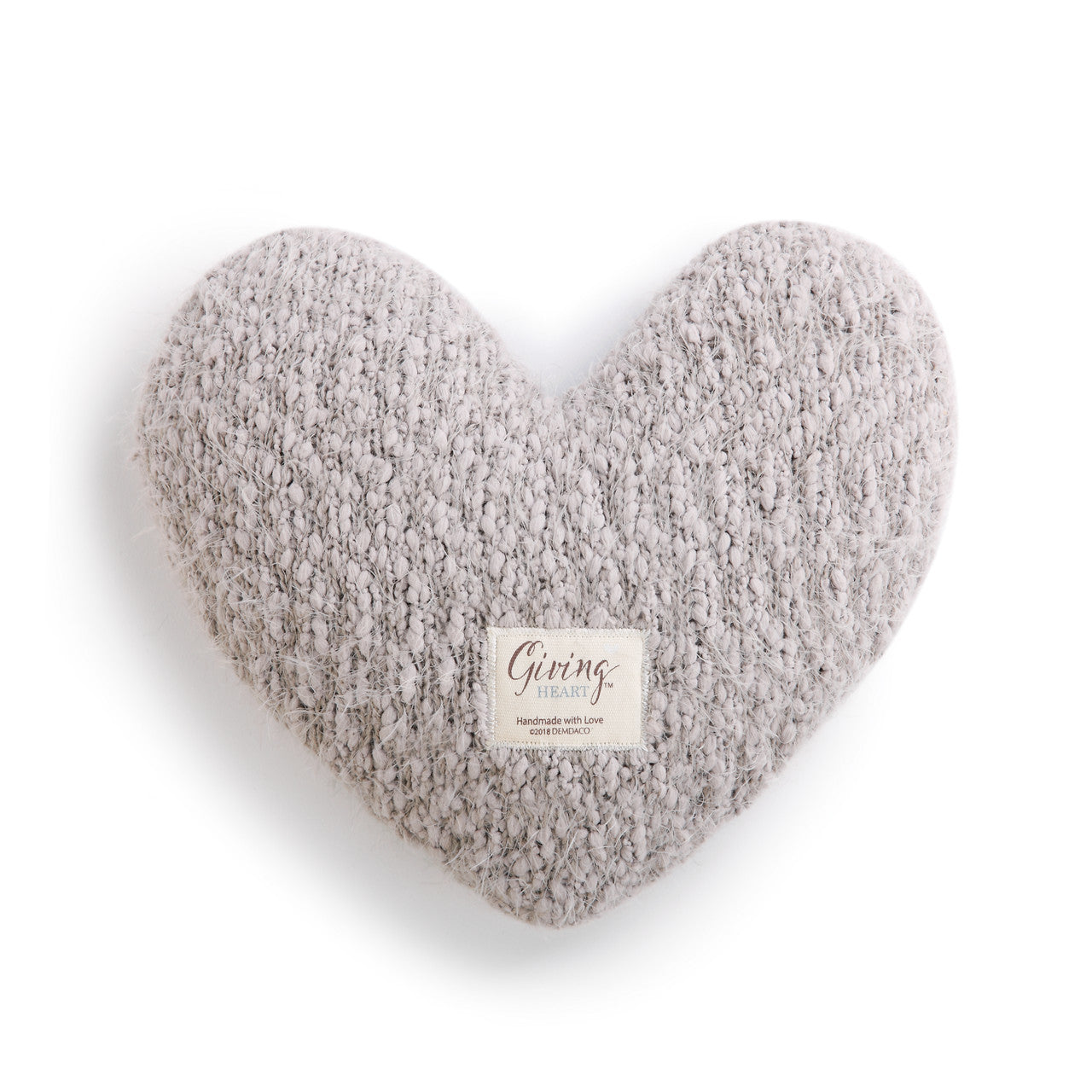 Giving Heart Pillow, Taupe